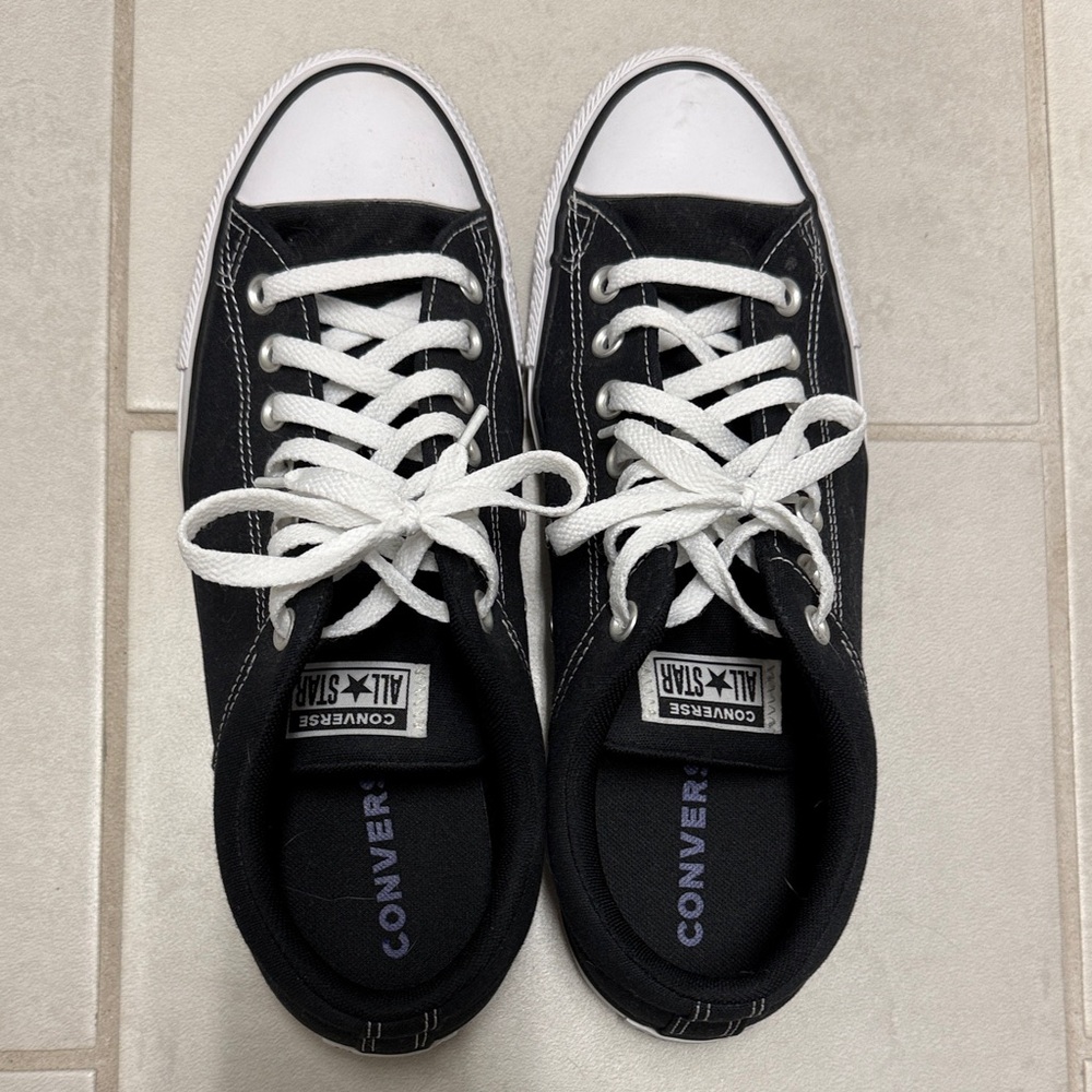 Converse Black and White Low-Top Sneakers